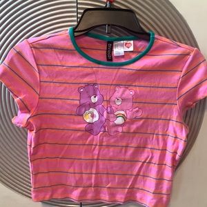 Care Bears striped tee-shirt, brand new